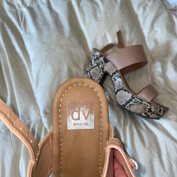 Dolce Vita snake skin print heels, worn twice and are super comfy! - Picture 4 of 5